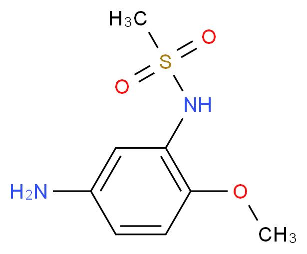 N-(5-amino-2-methoxyphenyl)methanesulfonamide_分子结构_CAS_)