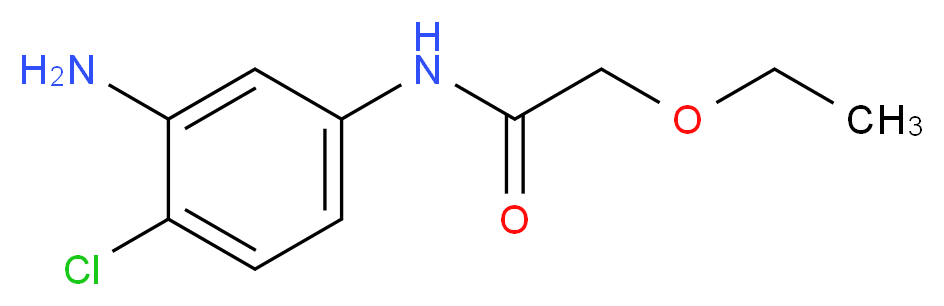 N-(3-Amino-4-chlorophenyl)-2-ethoxyacetamide_分子结构_CAS_)