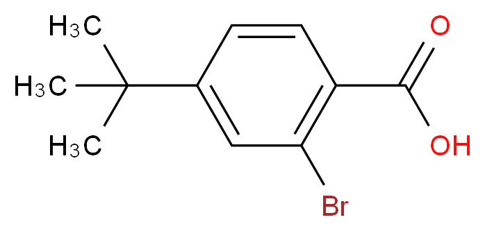 2-bromo-4-tert-butylbenzoic acid_分子结构_CAS_6332-96-3