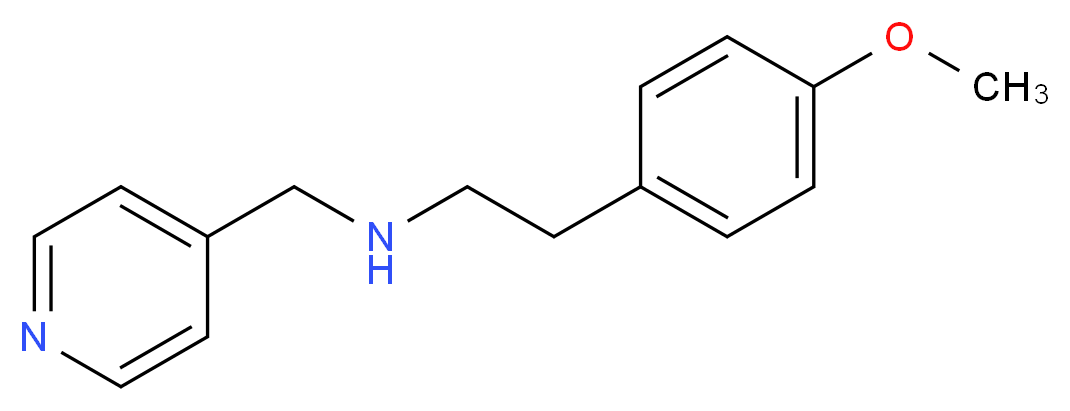 [2-(4-methoxyphenyl)ethyl](pyridin-4-ylmethyl)amine_分子结构_CAS_331970-72-0