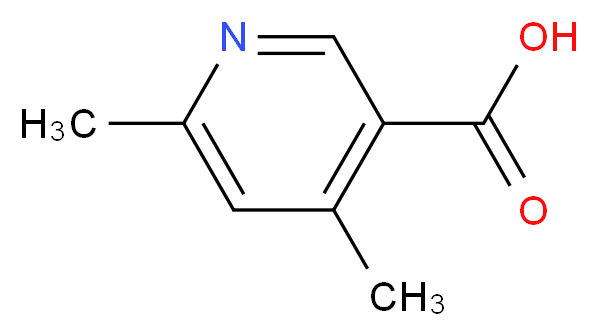 4,6-dimethylpyridine-3-carboxylic acid_分子结构_CAS_22047-86-5