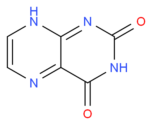 2,3,4,8-tetrahydropteridine-2,4-dione_分子结构_CAS_487-21-8