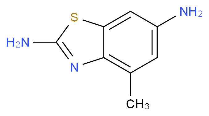 4-methyl-1,3-benzothiazole-2,6-diamine_分子结构_CAS_314033-52-8