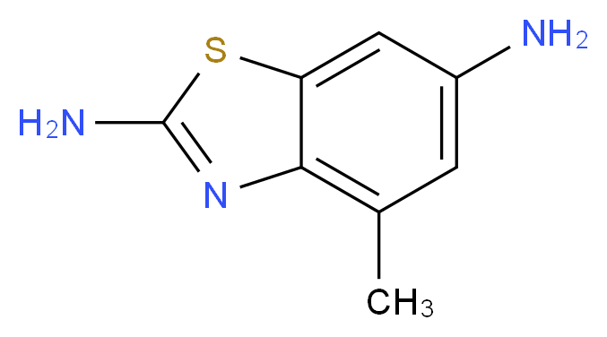 4-methyl-1,3-benzothiazole-2,6-diamine_分子结构_CAS_314033-52-8)