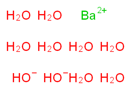 barium(2+) ion octahydrate dihydroxide_分子结构_CAS_12230-71-6