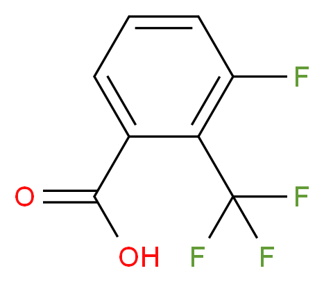 3-氟-2-(三氟甲基)苯甲酸_分子结构_CAS_261951-80-8)
