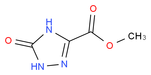 methyl 5-oxo-4,5-dihydro-1H-1,2,4-triazole-3-carboxylate_分子结构_CAS_57281-13-7