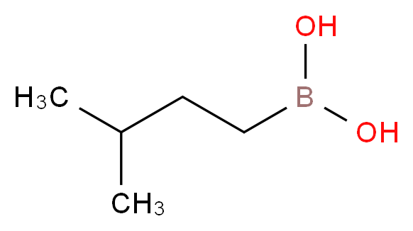 (3-methylbutyl)boronic acid_分子结构_CAS_98139-72-1
