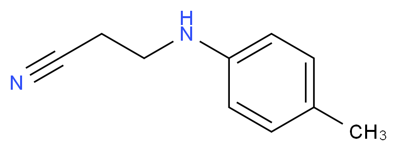 3-[(4-methylphenyl)amino]propanenitrile_分子结构_CAS_1077-24-3