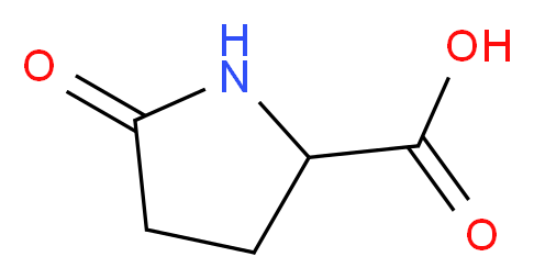 (+/-)-2-吡咯烷酮-5-甲酸_分子结构_CAS_149-87-1)