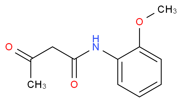 N-(2-methoxyphenyl)-3-oxobutanamide_分子结构_CAS_92-15-9