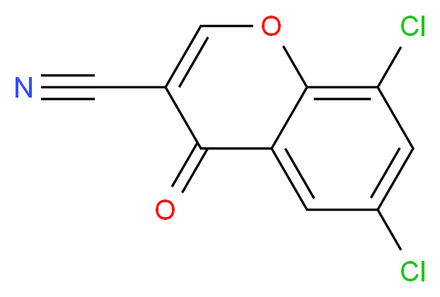 6,8-dichloro-4-oxo-4H-chromene-3-carbonitrile_分子结构_CAS_72798-32-4