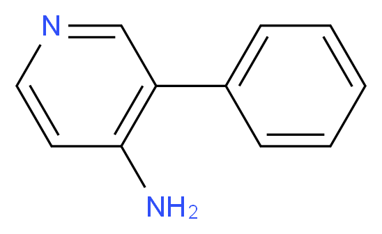 3-phenylpyridin-4-amine_分子结构_CAS_1211524-38-7