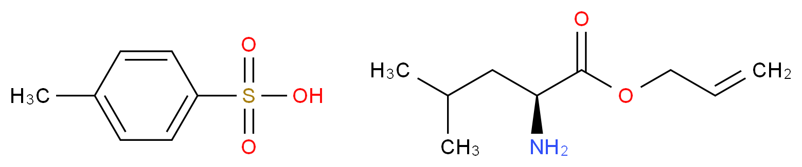 (S)-Allyl 2-amino-4-methylpentanoate 4-methylbenzenesulfonate_分子结构_CAS_88224-03-7)