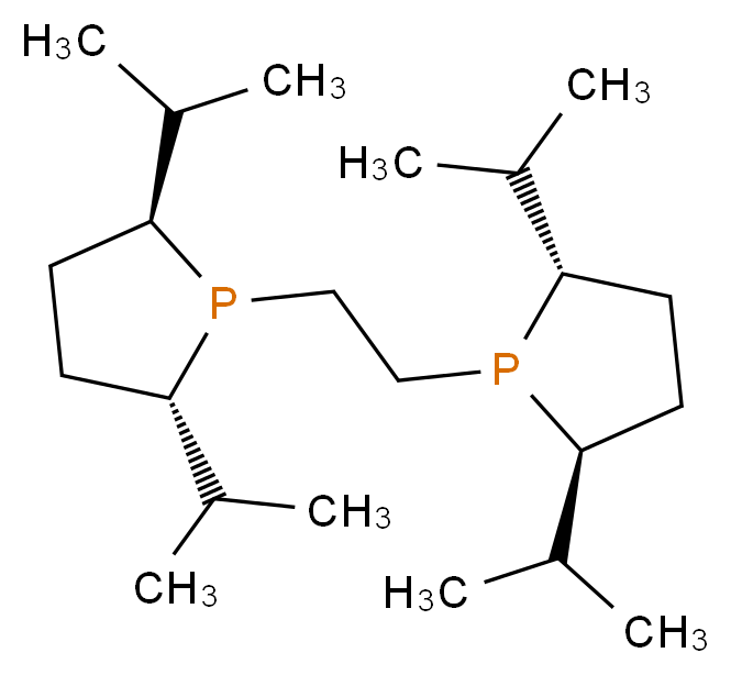 (2S,5S)-1-{2-[(2S,5S)-2,5-bis(propan-2-yl)phospholan-1-yl]ethyl}-2,5-bis(propan-2-yl)phospholane_分子结构_CAS_528854-34-4