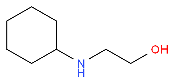 2-(cyclohexylamino)ethan-1-ol_分子结构_CAS_2842-38-8