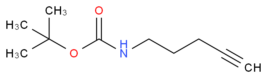 tert-butyl N-(pent-4-yn-1-yl)carbamate_分子结构_CAS_151978-50-6