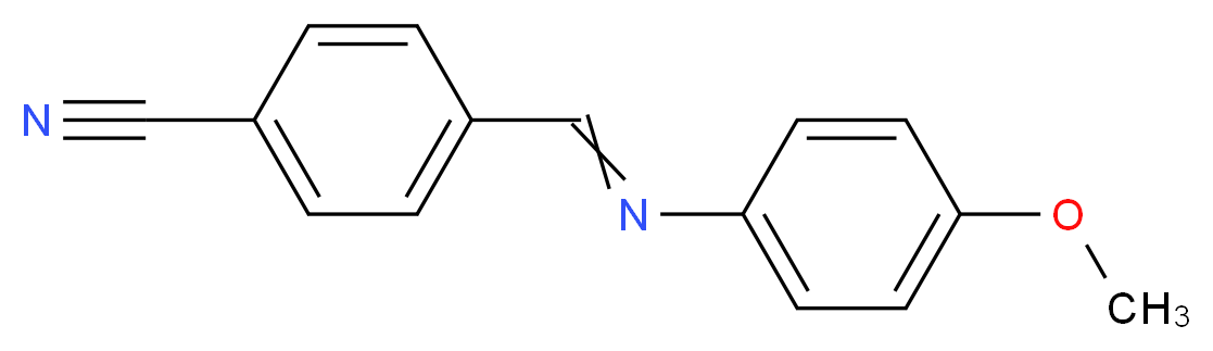 4-[N-(4-methoxyphenyl)carboximidoyl]benzonitrile_分子结构_CAS_20256-89-7