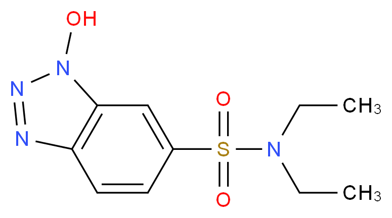 3-Hydroxy-3H-benzotriazole-5-sulfonic acid diethylamide_分子结构_CAS_26198-23-2)