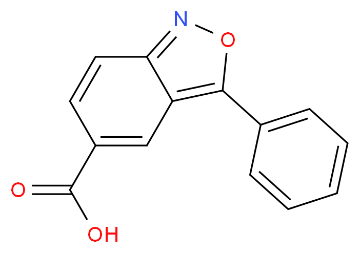 3-phenyl-2,1-benzoxazole-5-carboxylic acid_分子结构_CAS_39695-71-1