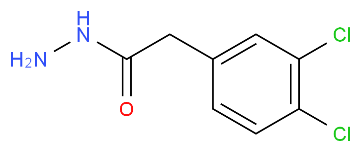 2-(3,4-Dichlorophenyl)acetohydrazide_分子结构_CAS_)