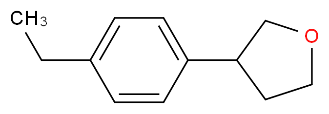 3-(4-Ethylphenyl)tetrahydrofuran_分子结构_CAS_100058-36-4)