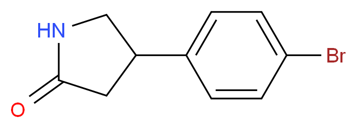 4-(4-bromophenyl)pyrrolidin-2-one_分子结构_CAS_28311-23-1