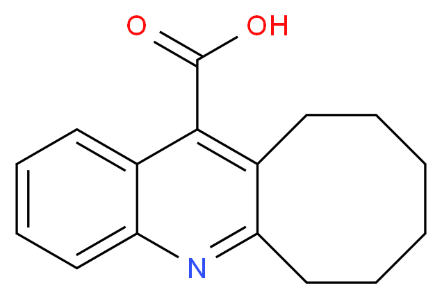 6H,7H,8H,9H,10H,11H-cycloocta[b]quinoline-12-carboxylic acid_分子结构_CAS_16880-77-6