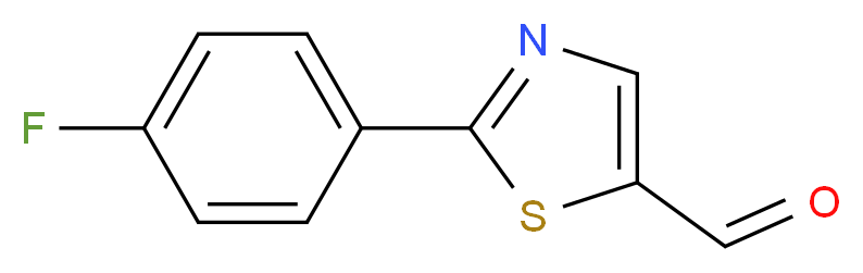 2-(4-fluorophenyl)-1,3-thiazole-5-carbaldehyde_分子结构_CAS_914348-80-4