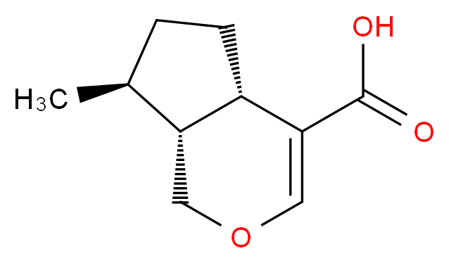 (4aS,7S,7aR)-7-methyl-1H,4aH,5H,6H,7H,7aH-cyclopenta[c]pyran-4-carboxylic acid_分子结构_CAS_99173-00-9