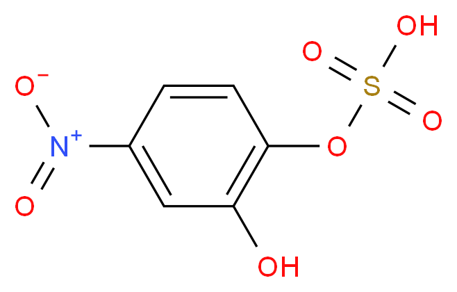 4-硝基儿茶酚硫酸二钾盐二水合物_分子结构_CAS_14528-64-4)