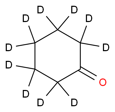 (<sup>2</sup>H<sub>1</sub><sub>0</sub>)cyclohexan-1-one_分子结构_CAS_51209-49-5