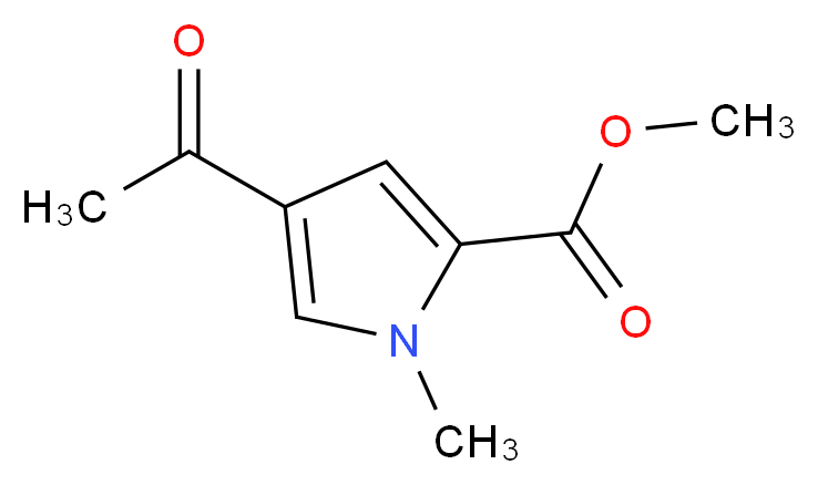 Methyl 4-acetyl-1-methyl-1H-pyrrole-2-carboxylate_分子结构_CAS_85795-19-3)