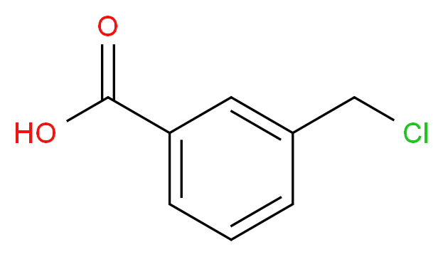 3-(氯甲基)苯甲酸_分子结构_CAS_31719-77-4)