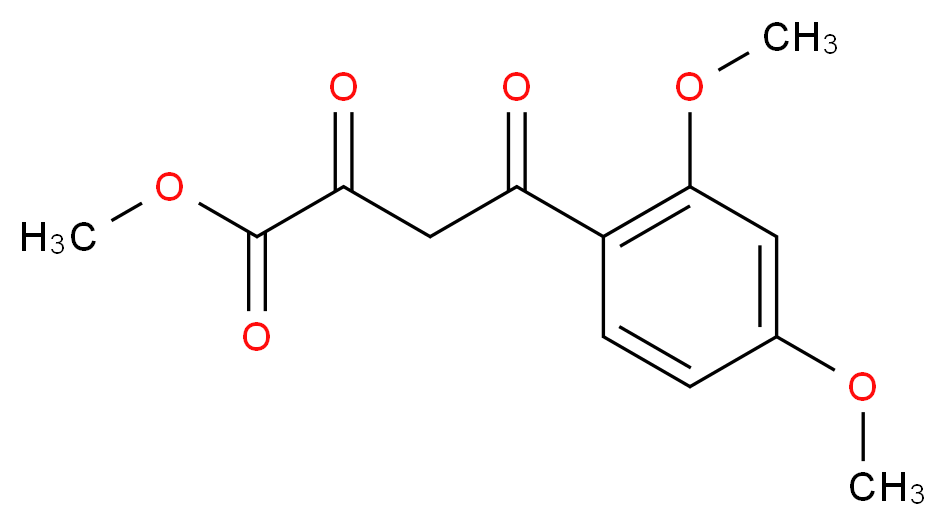 methyl 4-(2,4-dimethoxyphenyl)-2,4-dioxobutanoate_分子结构_CAS_39757-32-9