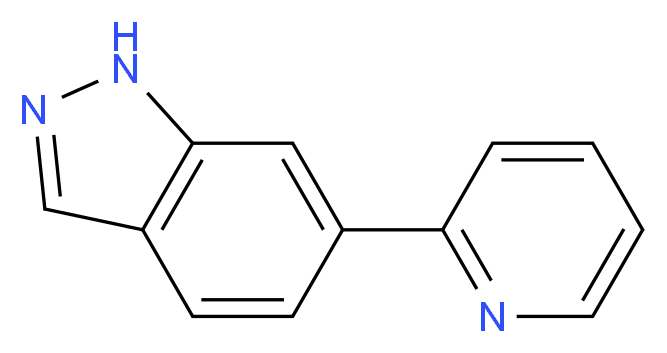 6-PYRIDIN-2-YL-1H-INDAZOLE_分子结构_CAS_885272-07-1)
