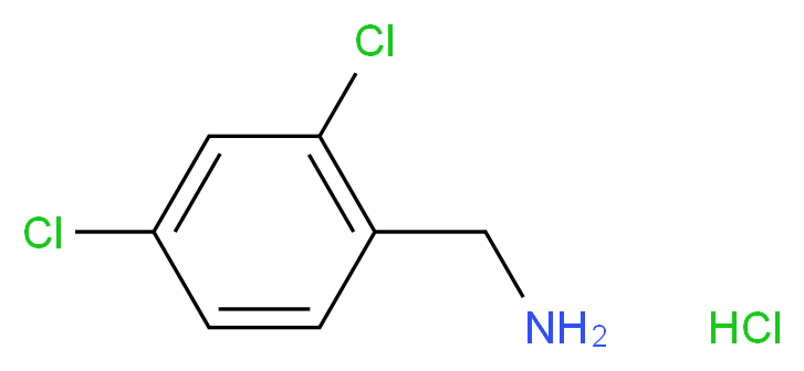 (2,4-Dichlorobenzyl)amine hydrochloride_分子结构_CAS_)