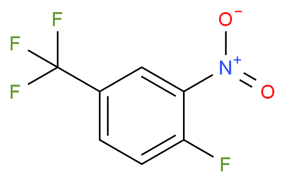 1-fluoro-2-nitro-4-(trifluoromethyl)benzene_分子结构_CAS_367-86-2