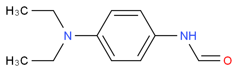 N-(4-二乙胺基苯基)甲酰胺_分子结构_CAS_5235-68-7)