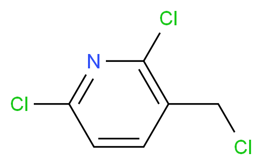 2,6-dichloro-3-(chloromethyl)pyridine_分子结构_CAS_41789-37-1