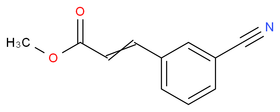 methyl 3-(3-cyanophenyl)prop-2-enoate_分子结构_CAS_52116-81-1