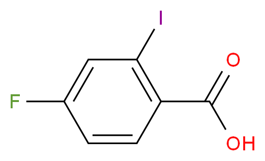 4-fluoro-2-iodobenzoic acid_分子结构_CAS_56096-89-0
