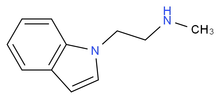 [2-(1H-Indol-1-yl)ethyl]methylamine_分子结构_CAS_)