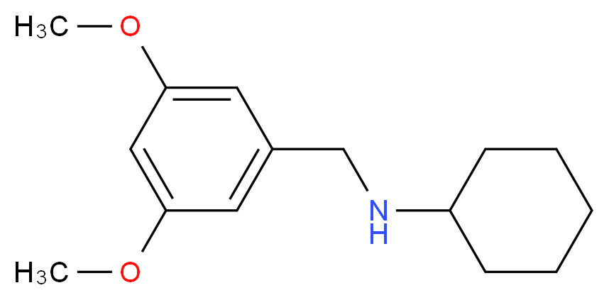 N-[(3,5-dimethoxyphenyl)methyl]cyclohexanamine_分子结构_CAS_356093-66-8