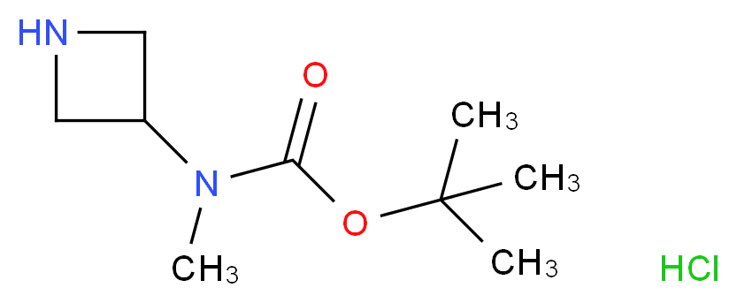 tert-butyl N-(azetidin-3-yl)-N-methylcarbamate hydrochloride_分子结构_CAS_943060-59-1