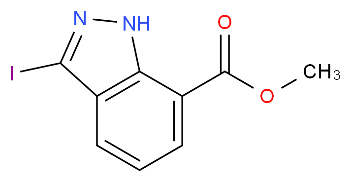 methyl 3-iodo-1H-indazole-7-carboxylate_分子结构_CAS_944899-05-2