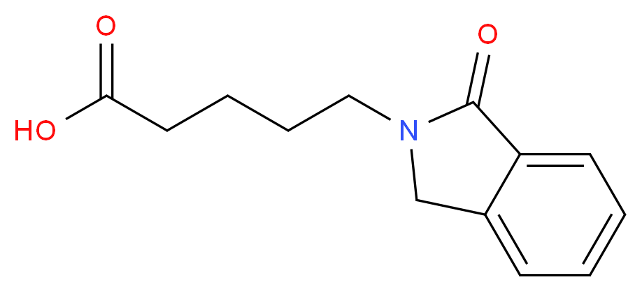 5-(1-oxo-2,3-dihydro-1H-isoindol-2-yl)pentanoic acid_分子结构_CAS_881986-39-6
