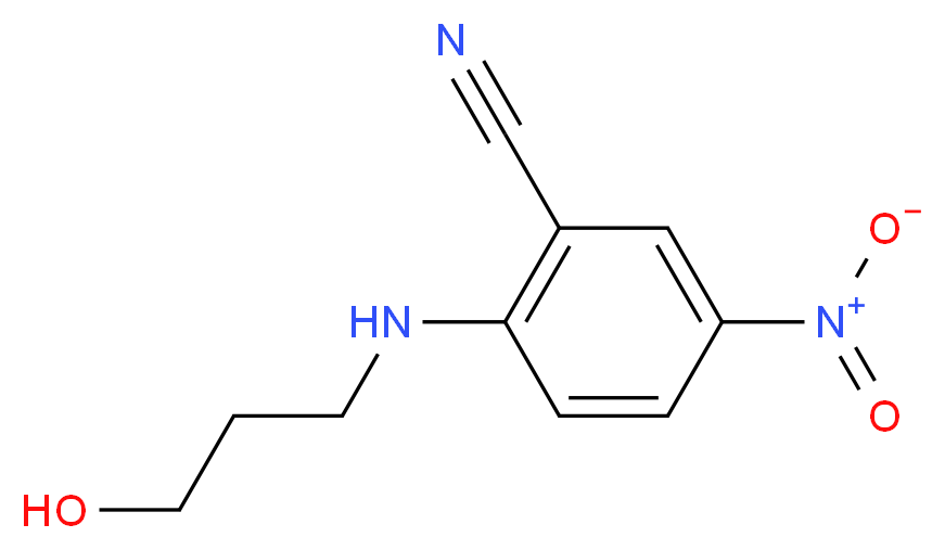 2-[(3-Hydroxypropyl)amino]-5-nitrobenzonitrile_分子结构_CAS_)