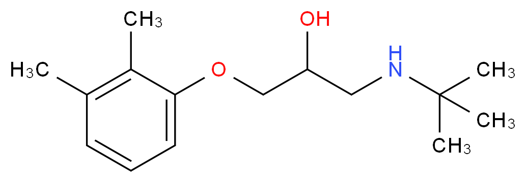 tert-butyl[3-(2,3-dimethylphenoxy)-2-hydroxypropyl]amine_分子结构_CAS_81584-06-7