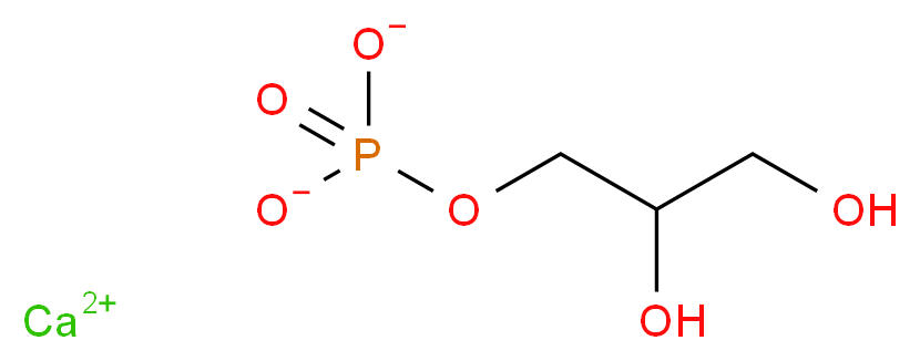 calcium 3-(phosphonatooxy)propane-1,2-diol_分子结构_CAS_1336-00-1